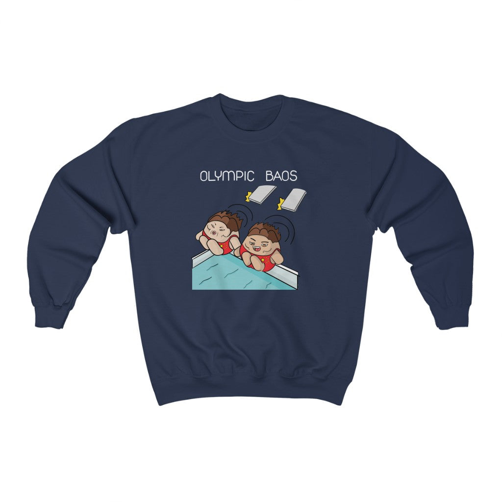 Olympic Baos - Synchronised Divers Sweater (Big Design)